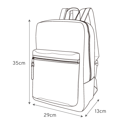 Japan Legato Largo Water Repellent Nylon-Like Polyester Backpack Rucksack LT-C2151