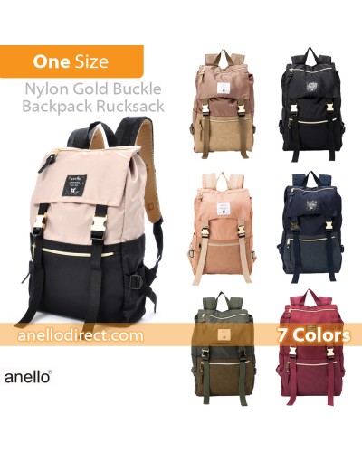 Anello Nylon Gold Buckle Backpack Rucksack AT-B1493