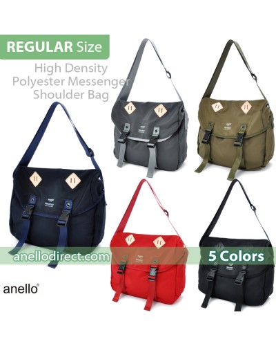 Anello High Density Polyester Messenger Shoulder Bag Regular Size AT-B1621