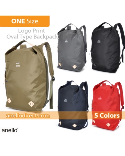 Anello Logo Print Oval Type Backpack Rucksack AT-B1625