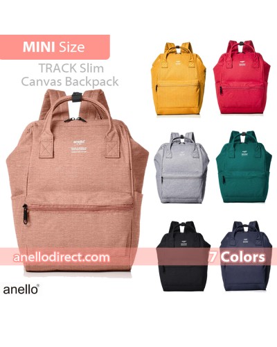 Anello Track Slim Polyester Canvas Backpack Mini Size AT-B3471