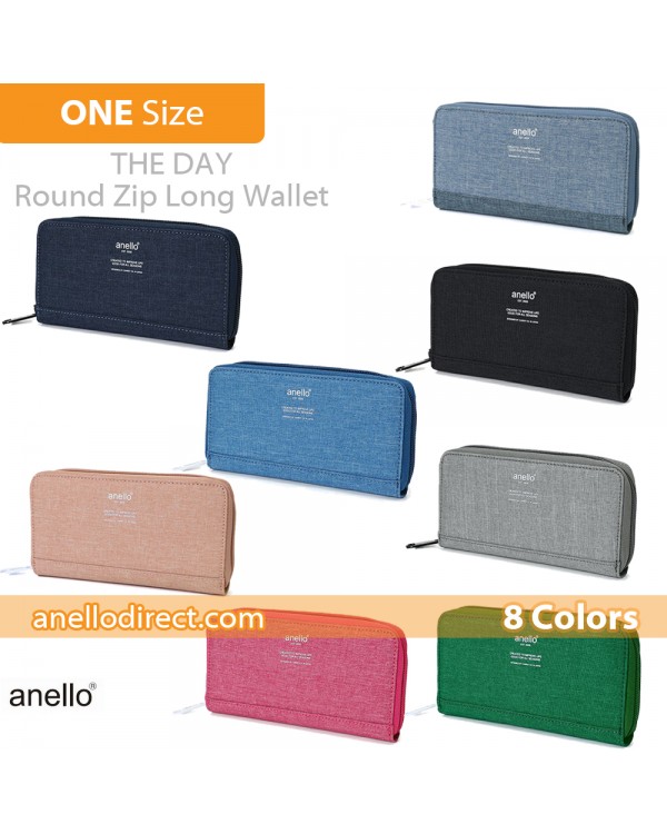 Anello THE DAY Round Zip Long Wallet AU-H1153