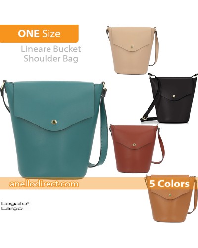Legato Largo Lineare Bucket PU Leather Light Shoulder Bag LH-P0004