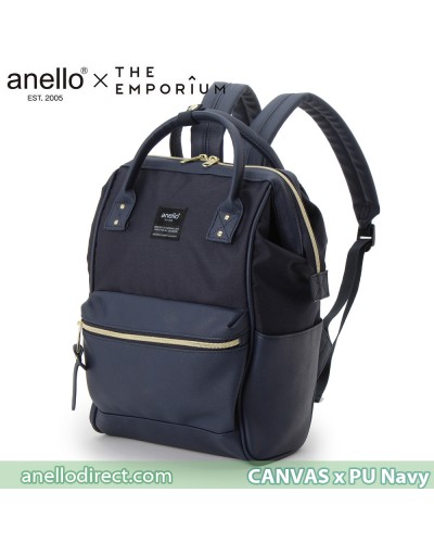 Anello X THE EMPORIUM Limited Edition Canvas X PU Leather Navy