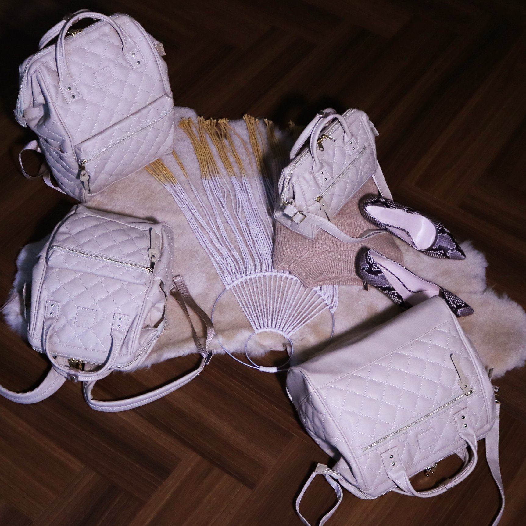 Japan Anello Quilting PU Leather Backpack Rucksack Regular Large Size AH-B3001 Blog 6