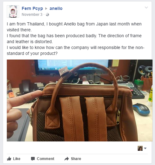 Anello defective damaged backpack bag cases 3