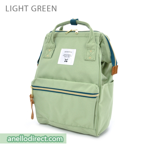 Anello Polyester Canvas Backpack Rucksack Mini Size AT-B0197B Light Green Japan Original Official Authentic Real Genuine Bag Free Shipping Worldwide Special Discount Low Prices Great Offer