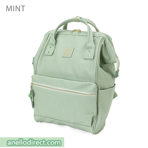 Anello PU Leather Backpack Rucksack Regular Size AT-B1211 Mint Japan Original Official Authentic Real Genuine Bag Free Shipping Worldwide Special Discount Low Prices Great Offer