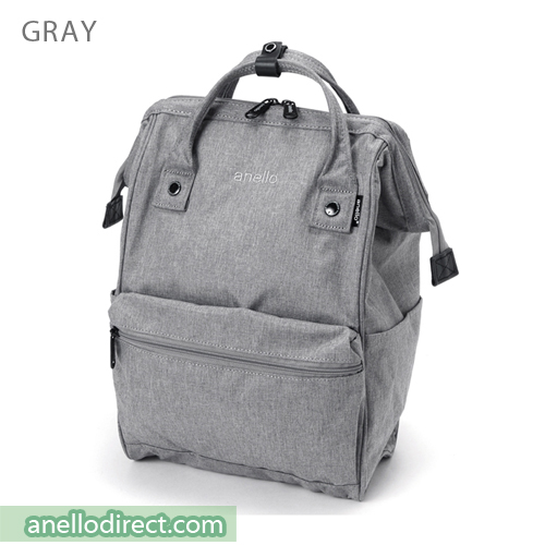 Anello Mottled Polyester  Classic Backpack Regular Size AT-B2261 Gray Japan Original Official Authentic Real Genuine Bag Free Shipping Worldwide Special Discount Low Prices Great Offer