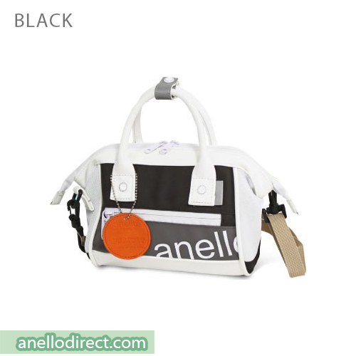 Anello 90's PU Leather 2 Way Shoulder Bag Handbag AT-B2792 Black Japan Original Official Authentic Real Genuine Bag Free Shipping Worldwide Special Discount Low Prices Great Offer