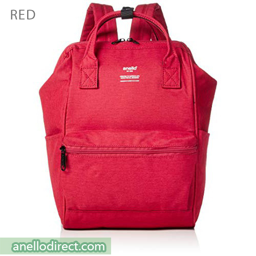 Anello Track Slim Polyester Canvas Backpack Mini Size AT-B3471 Red Japan Original Official Authentic Real Genuine Bag Free Shipping Worldwide Special Discount Low Prices Great Offer