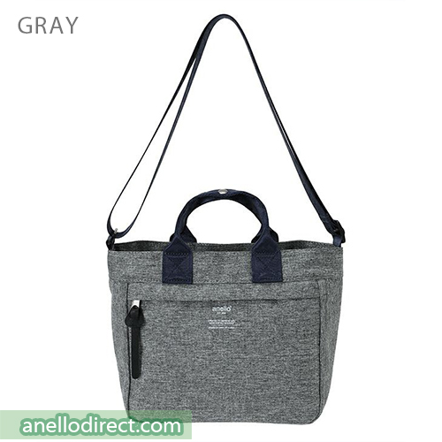 Anello Antique Heathered Polyester Shoulder Bag AT-C2292 Gray Japan Original Official Authentic Real Genuine Bag Free Shipping Worldwide Special Discount Low Prices Great Offer
