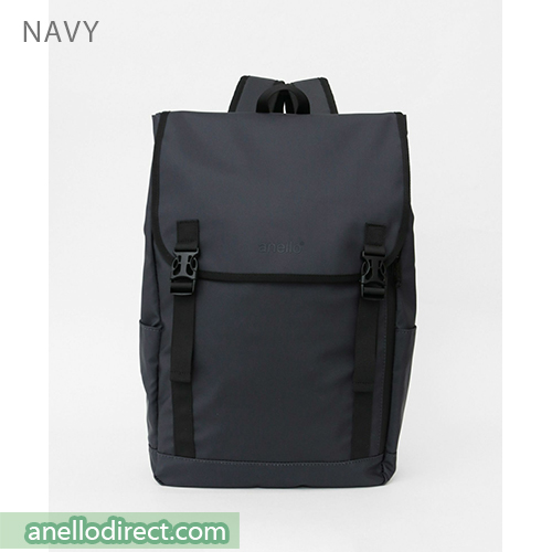 Anello NESS Flap Water Repellent PVC Backpack AT-C2542 Navy Japan Original Official Authentic Real Genuine Bag Free Shipping Worldwide Special Discount Low Prices Great Offer
