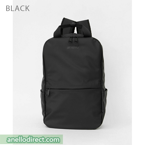 Anello NESS Multifunctional Square Water Repellent PVC Backpack AT-C3103 Black Japan Original Official Authentic Real Genuine Bag Free Shipping Worldwide Special Discount Low Prices Great Offer