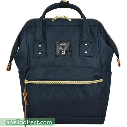 Anello Polyester Canvas Backpack Rucksack For Kids AT-H0853 Navy Japan Original Official Authentic Real Genuine Bag Free Shipping Worldwide Special Discount Low Prices Great Offer