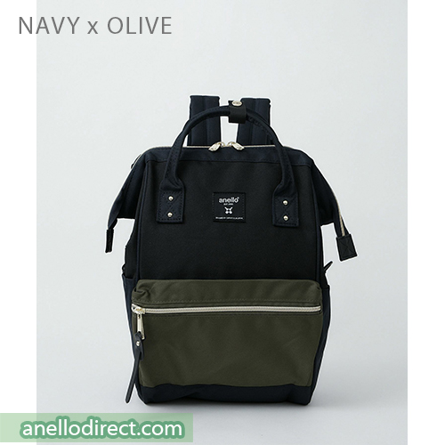 Anello REPREVE Upgraded Canvas Backpack Mini Size ATB0197R Navy x Olive Japan Original Official Authentic Real Genuine Bag Free Shipping Worldwide Special Discount Low Prices Great Offer
