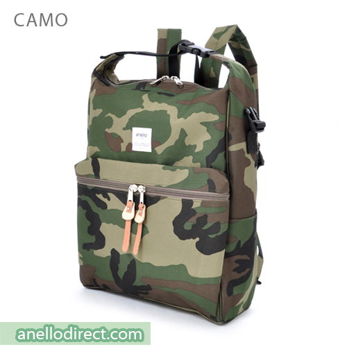 Anello Polyester 2 Way Backpack & Shoulder Bag AU-N0561 Camo Japan Original Official Authentic Real Genuine Bag Free Shipping Worldwide Special Discount Low Prices Great Offer