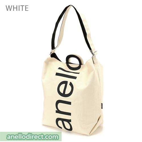 Anello O Handle 2 Way Tote Bag Handbag AU-S0061 White Japan Original Official Authentic Real Genuine Bag Free Shipping Worldwide Special Discount Low Prices Great Offer