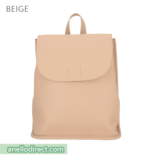 Legato Largo Soft Skin PU Leather Backpack LG-P0333 Beige Japan Original Official Authentic Real Genuine Bag Free Shipping Worldwide Special Discount Low Prices Great Offer