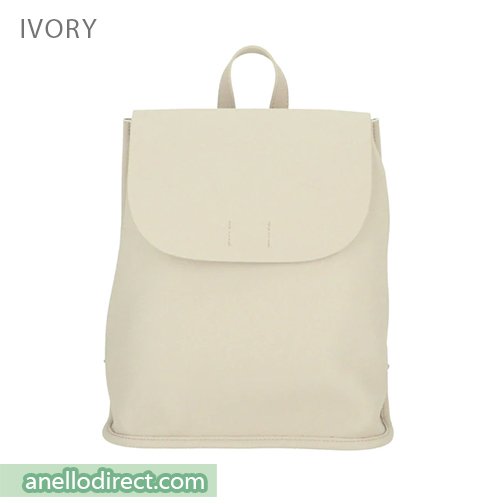 Legato Largo Soft Skin PU Leather Backpack LG-P0333 Ivory Japan Original Official Authentic Real Genuine Bag Free Shipping Worldwide Special Discount Low Prices Great Offer