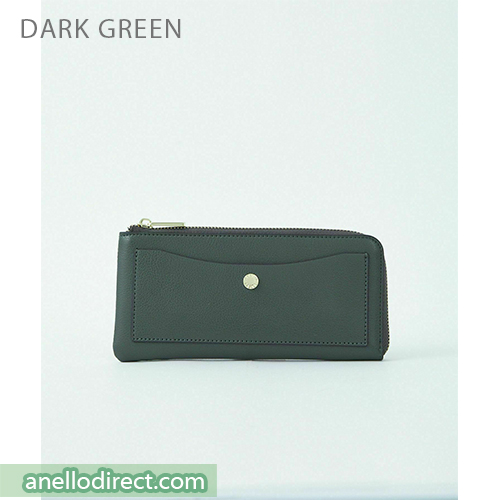 Legato Largo Lineare PU Leather Long Wallet LJ-P0112 Dark Green Japan Original Official Authentic Real Genuine Bag Free Shipping Worldwide Special Discount Low Prices Great Offer