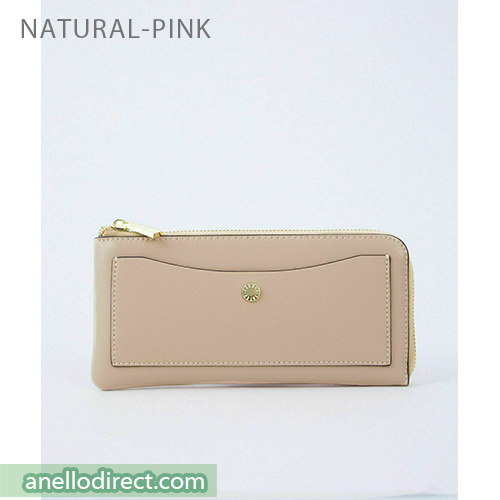 Legato Largo Lineare PU Leather Long Wallet LJ-P0112 Natural Pink Japan Original Official Authentic Real Genuine Bag Free Shipping Worldwide Special Discount Low Prices Great Offer