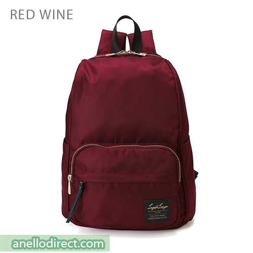 Legato Largo Water Repellent Nylon-Like Polyester Backpack Rucksack LT-C2151 Red Wine Japan Original Official Authentic Real Genuine Bag Free Shipping Worldwide Special Discount Low Prices Great Offer